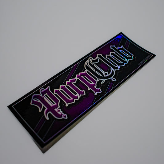 Purp club sticker